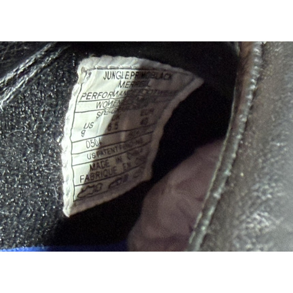 Merrell Shoes Womens Size 9.5 Black Leather Jungle Primo Slip On Clog Mule - Picture 6 of 9